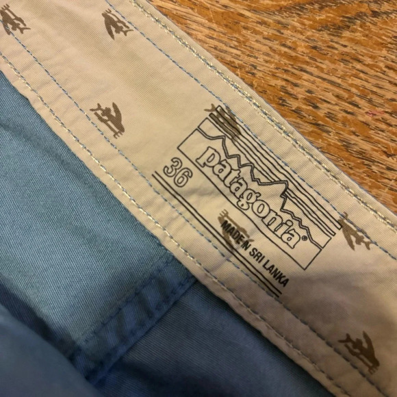 Patagonia Shorts Mens 36 Blue Wavefarer Board Swim Trunks Stretch 8” Inseam - Picture 3 of 6